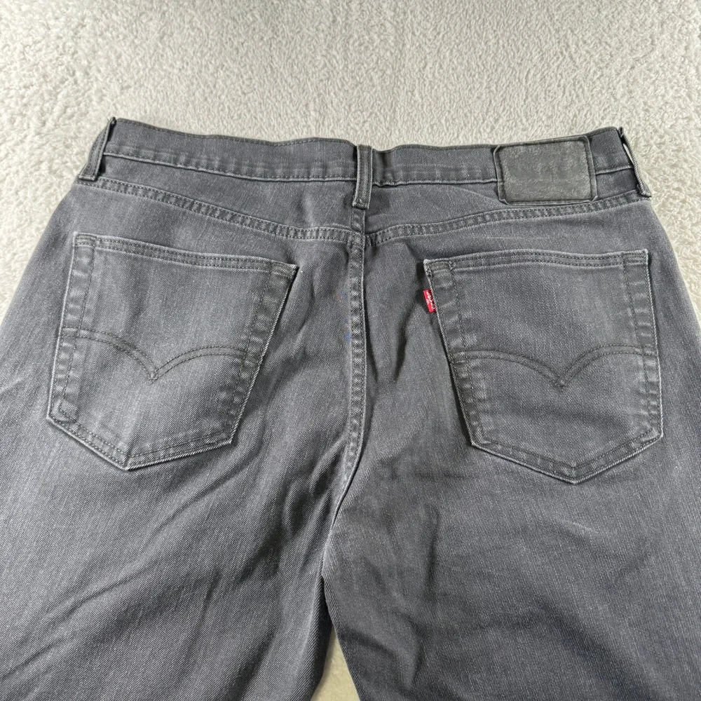 Levi's 541 Jeans Mens 36x32 Black Athletic Straight Dark Wash Denim Pants‎